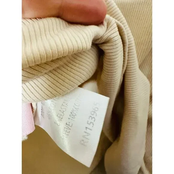 AREA STARS Off White Knit Sweater Scoop Neck Puff Long Sleeves Sweater Size M - Picture 8 of 10